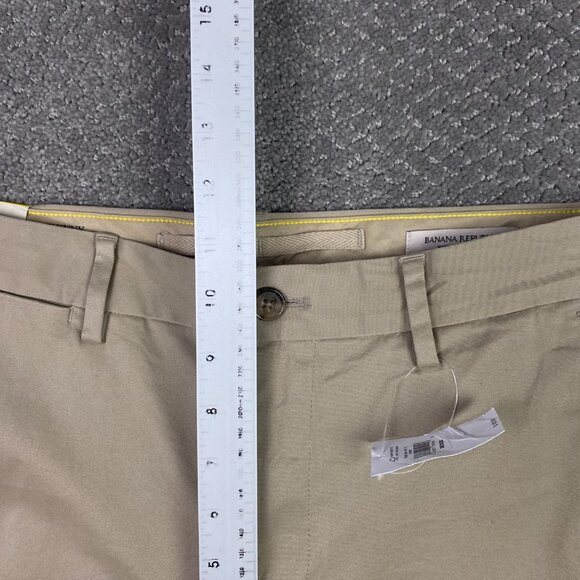 Banana Republic Rapid Movement Chino Skinny Pants Mens 30 x 30 Fit 32x29 Khaki - Picture 13 of 16